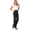 imageTapata Women Dress Pants 28quot30quot32quot34quot High Waist Stretchy Bootcut Pants Tall Petite Regular for Office Business CasualBlack