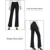 imageTapata Women Dress Pants 28quot30quot32quot34quot High Waist Stretchy Bootcut Pants Tall Petite Regular for Office Business CasualBlack Pinstripe