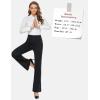 imageTapata Women Dress Pants 28quot30quot32quot34quot High Waist Stretchy Bootcut Pants Tall Petite Regular for Office Business CasualBlack Pinstripe