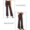imageTapata Women Dress Pants 28quot30quot32quot34quot High Waist Stretchy Bootcut Pants Tall Petite Regular for Office Business CasualBrown
