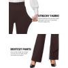 imageTapata Women Dress Pants 28quot30quot32quot34quot High Waist Stretchy Bootcut Pants Tall Petite Regular for Office Business CasualBrown