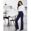 imageTapata Women Dress Pants 28quot30quot32quot34quot High Waist Stretchy Bootcut Pants Tall Petite Regular for Office Business CasualNavy Blue