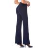 imageTapata Women Dress Pants 28quot30quot32quot34quot High Waist Stretchy Bootcut Pants Tall Petite Regular for Office Business CasualNavy Blue