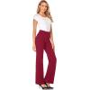 imageTapata Women Dress Pants 28quot30quot32quot34quot High Waist Stretchy Bootcut Pants Tall Petite Regular for Office Business CasualNew Burgundy