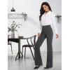 imageTapata Women Dress Pants 28quot30quot32quot34quot High Waist Stretchy Bootcut Pants Tall Petite Regular for Office Business CasualNew Charcoal