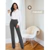 imageTapata Women Dress Pants 28quot30quot32quot34quot High Waist Stretchy Bootcut Pants Tall Petite Regular for Office Business CasualNew Charcoal
