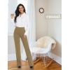 imageTapata Women Dress Pants 28quot30quot32quot34quot High Waist Stretchy Bootcut Pants Tall Petite Regular for Office Business CasualOatmeal