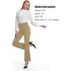 imageTapata Women Dress Pants 28quot30quot32quot34quot High Waist Stretchy Bootcut Pants Tall Petite Regular for Office Business CasualOatmeal
