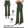 imageTapata Women Dress Pants 28quot30quot32quot34quot High Waist Stretchy Bootcut Pants Tall Petite Regular for Office Business CasualOlive