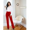 imageTapata Women Dress Pants 28quot30quot32quot34quot High Waist Stretchy Bootcut Pants Tall Petite Regular for Office Business CasualRed