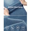 imageTapata Womens 2426 Petite Regular Wide Leg Jeans High Waisted Flare Stretchy Cropped Denim Pants Trendy Baggy PocketsBlue