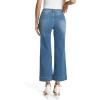 imageTapata Womens 2426 Petite Regular Wide Leg Jeans High Waisted Flare Stretchy Cropped Denim Pants Trendy Baggy PocketsBlue