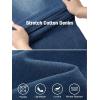 imageTapata Womens 2426 Petite Regular Wide Leg Jeans High Waisted Flare Stretchy Cropped Denim Pants Trendy Baggy PocketsDark Blue