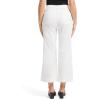 imageTapata Womens 2426 Petite Regular Wide Leg Jeans High Waisted Flare Stretchy Cropped Denim Pants Trendy Baggy PocketsWhite