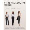 imageTapata Womens 242629 Inseam Cropped Flare Dress Pants Button 4 Pockets Capris Stretchy Work Casual Ankle Pant TrousersWhite