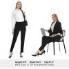 imageTapata Womens 262830 Skinny Dress Pants High Waist Slacks for Office Work Business Casual Tall Petite Stretch Pants01black