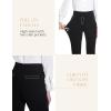 imageTapata Womens 262830 Skinny Dress Pants High Waist Slacks for Office Work Business Casual Tall Petite Stretch Pants01black