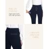 imageTapata Womens 262830 Skinny Dress Pants High Waist Slacks for Office Work Business Casual Tall Petite Stretch Pants03navy Blue