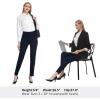 imageTapata Womens 262830 Skinny Dress Pants High Waist Slacks for Office Work Business Casual Tall Petite Stretch Pants03navy Blue