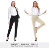 imageTapata Womens 262830 Skinny Dress Pants High Waist Slacks for Office Work Business Casual Tall Petite Stretch Pants05sandstone