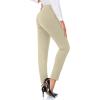 imageTapata Womens 262830 Skinny Dress Pants High Waist Slacks for Office Work Business Casual Tall Petite Stretch Pants05sandstone