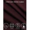 imageTapata Womens 262830 Skinny Dress Pants High Waist Slacks for Office Work Business Casual Tall Petite Stretch Pants06burgundy
