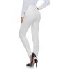 imageTapata Womens 262830 Skinny Dress Pants High Waist Slacks for Office Work Business Casual Tall Petite Stretch Pants07white