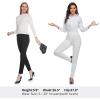 imageTapata Womens 262830 Skinny Dress Pants High Waist Slacks for Office Work Business Casual Tall Petite Stretch Pants07white