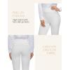 imageTapata Womens 262830 Skinny Dress Pants High Waist Slacks for Office Work Business Casual Tall Petite Stretch Pants07white