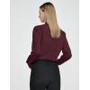 imageTapata Womens Bodysuit Blouse Button Down OnePiece Long Sleeve Solid Office Work Shirt Casual TopsBurgundy