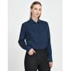 imageTapata Womens Bodysuit Blouse Button Down OnePiece Long Sleeve Solid Office Work Shirt Casual TopsDark Blue