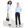 imageTapata Womens Bodysuit Blouse Button Down OnePiece Long Sleeve Solid Office Work Shirt Casual TopsLight Blue
