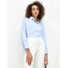 imageTapata Womens Bodysuit Blouse Button Down OnePiece Long Sleeve Solid Office Work Shirt Casual TopsLight Blue