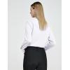 imageTapata Womens Bodysuit Blouse Button Down OnePiece Long Sleeve Solid Office Work Shirt Casual TopsWhite