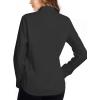 imageTapata Womens Classic ButtonDown Blouse Formal Work Dress Fitted Shirts Collared Long Sleeve Business TopBlack  Classic