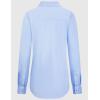 imageTapata Womens Classic ButtonDown Blouse Formal Work Dress Fitted Shirts Collared Long Sleeve Business TopLight Blue