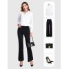 imageTapata Womens Classic ButtonDown Blouse Formal Work Dress Fitted Shirts Collared Long Sleeve Business TopWhite  Classic