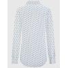 imageTapata Womens Classic ButtonDown Blouse Formal Work Dress Fitted Shirts Collared Long Sleeve Business TopWhite  Dots Print