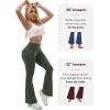 imageTapata Womens Flare Leggings 28303234 Inseam Petite Tall Long Scrunch Butt Lift Gym Workout Yoga Pants with PocketsArmy Green