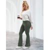 imageTapata Womens Flare Leggings 28303234 Inseam Petite Tall Long Scrunch Butt Lift Gym Workout Yoga Pants with PocketsArmy Green
