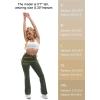 imageTapata Womens Flare Leggings 28303234 Inseam Petite Tall Long Scrunch Butt Lift Gym Workout Yoga Pants with PocketsArmy Green