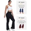 imageTapata Womens Flare Leggings 28303234 Inseam Petite Tall Long Scrunch Butt Lift Gym Workout Yoga Pants with PocketsBlack