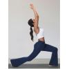 imageTapata Womens Flare Leggings 28303234 Inseam Petite Tall Long Scrunch Butt Lift Gym Workout Yoga Pants with PocketsNavy Blue