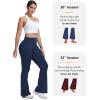 imageTapata Womens Flare Leggings 28303234 Inseam Petite Tall Long Scrunch Butt Lift Gym Workout Yoga Pants with PocketsNavy Blue
