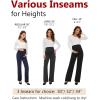 imageTapata Womens Maternity Pants 28quot 30quot 32quot Bootcut Dress Pants with Pockets Over Belly Pregnancy Work Pants OverBump CasualBlack  Pinstripe
