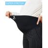 imageTapata Womens Maternity Pants 28quot 30quot 32quot Bootcut Dress Pants with Pockets Over Belly Pregnancy Work Pants OverBump CasualBlack  Pinstripe