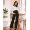 imageTapata Womens Maternity Pants 28quot 30quot 32quot Bootcut Dress Pants with Pockets Over Belly Pregnancy Work Pants OverBump CasualBlack