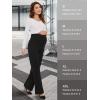 imageTapata Womens Maternity Pants 28quot 30quot 32quot Bootcut Dress Pants with Pockets Over Belly Pregnancy Work Pants OverBump CasualBlack