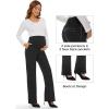 imageTapata Womens Maternity Pants 28quot 30quot 32quot Bootcut Dress Pants with Pockets Over Belly Pregnancy Work Pants OverBump CasualCharcoal