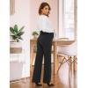 imageTapata Womens Maternity Pants 28quot 30quot 32quot Bootcut Dress Pants with Pockets Over Belly Pregnancy Work Pants OverBump CasualCharcoal